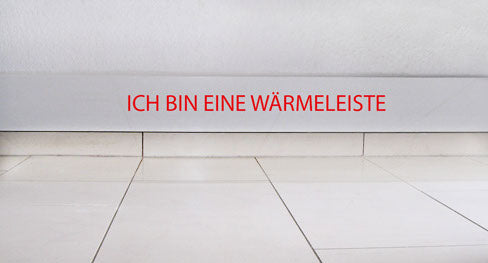 Video laden: Montageanleitung Wie kommt die Wärmeleiste an die Wand?